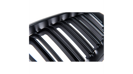Grill sportowy podwójne żeberka Matt Black  BMW 5 (E60) Sedan (E61) Touring 2003-2010