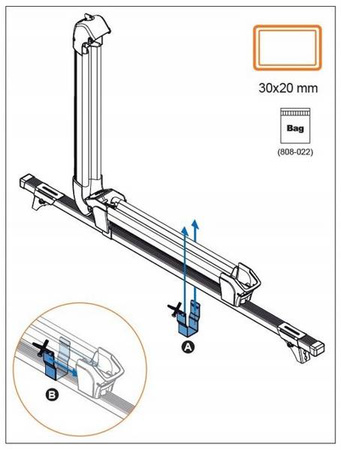 Uchwyt narciarski bagażnik na narty Ski Rack 6