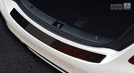 Nakładka na zderzak tylny do Mercedes klasa E CLS C21 Carbon (czarny)