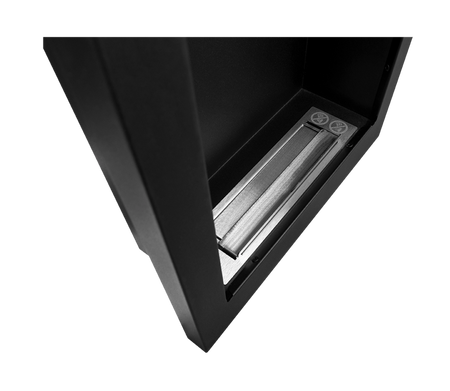 Biokominek wiszący Vertical czarny strukturalny mat