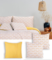 POSZEWKI DEKORACYJNE FOLKY 2 SZT. 45 x 45 CM POKROWCE NA PODUSZKI PIKOWANE KWIATY LIŚCIE