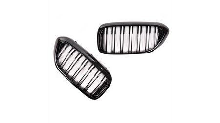 Grill sportowy podwójne żeberka Gloss Black BMW 5 G30 F90 G31 przed liftem 2017-2020