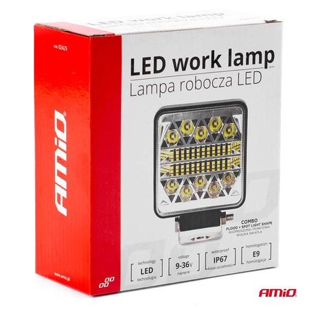 Lampa robocza halogen LED szperacz AWL15 26LED 12V 24V AMIO-02429