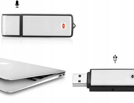 Mini dyktafon pendrive podsłuch szpiegowski USB