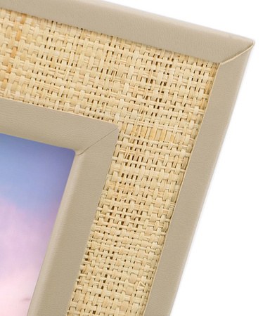 RAMKA NA ZDJĘCIE 19 X 24 FOTOGRAFIĘ OZDOBA PLECIONA BOHO REGULOWANA DO POKOJU