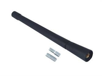 Maszt antenowy 17cm, gumowany, z 2 adapterami: 5 i 6mm