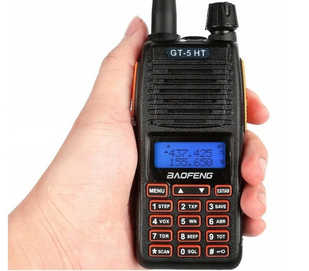 WALKIE TALKIE GT-5 HT 5W BAOFENG KRÓTKOFALÓWKA