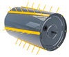 Walec ogrodowy aerator do trawy 50cm PM-SWO-50T