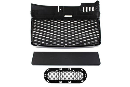 GRILL AUDI A4 B7 RS-STYLE SILVER-BLACK (04-08)