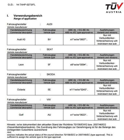 ZAWIESZENIE GWINTOWANE VW GOLF 7 1,2 TSI 1,4 TGI 1,4 TSI 1,6