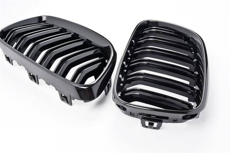 GRILL (NERKI) BMW F22 F23 CZARNY POŁSYK LOOK M2
