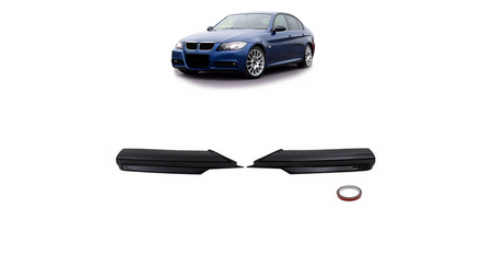 Dokładka przedniego zderzaka Gloss Black  BMW 3 (E90) Sedan (E91) Touring przed liftem 2005-2008