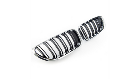 Grill sportowy podwójne żeberka Chrome & Black BMW 6 F13 F12 F06 2011-2018