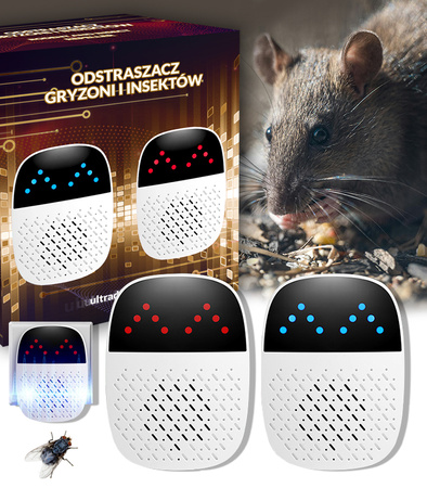 ODSTRASZACZ ULTRADŹWIĘKOWY NA GRYZONIE OWADY KUNY SKUTECZNY ODSTRASZACZ PRZECIW SZKODNIKOM DO KONTAKTU