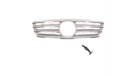 Grill sportowy Gloss Black & Silver MERCEDES C-Class W203 S203 2000-2007