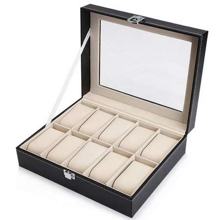 PUDEŁKO ETUI ORGANIZER SZKATUŁKA NA ZEGARKI 10 szt.