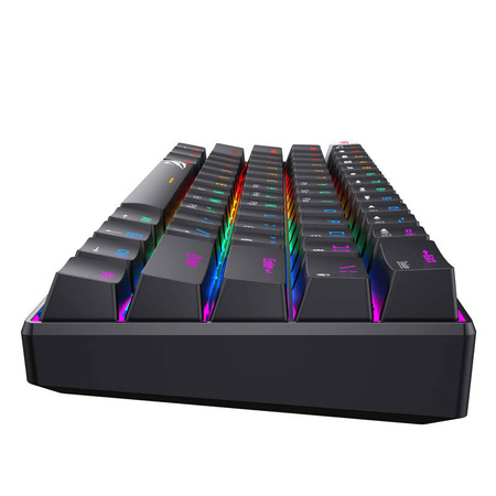 Przewodowa klawiatura mechaniczna / gamingowa RGB Havit KB903L (czarna)