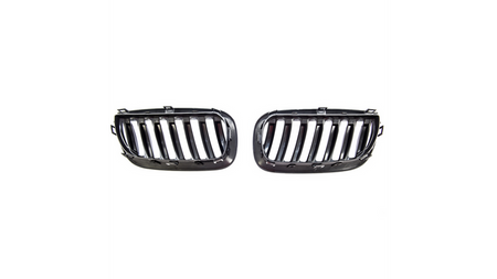 Grill sportowy pojedyncze żeberka Gloss Black BMW X3 E83 przed liftem 2003-2006