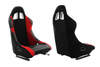 Fotel sportowy MONZA RACE PLUS Welur Red