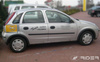 Opel Corsa C listwy boczne