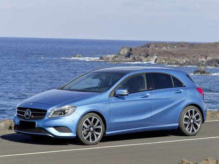 Mercedes klasa A W176 Osłony na słupki drzwi Karbon