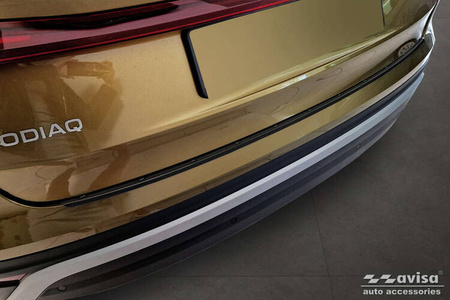 Nakładka na zderzak tylny Skoda Kodiaq 2 (Czarna)