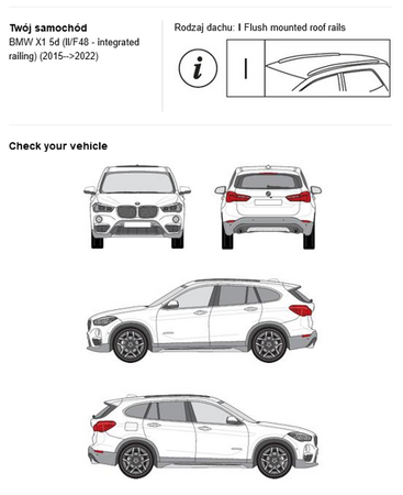 Bagażnik dachowy CRUZ AIRO FIX BMW X1 2015-22