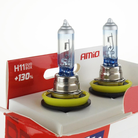 Żarówki halogenowe H11 12V 55W LumiTec LIMITED +130% DUO AMIO-02105