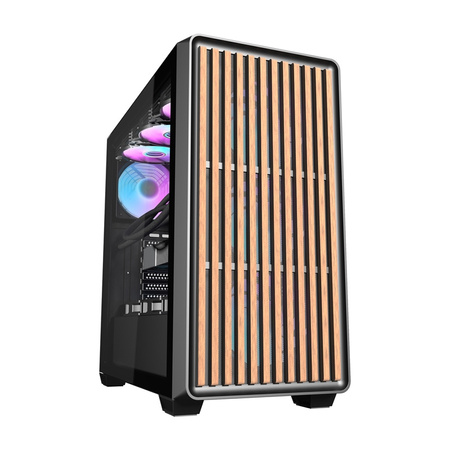 Obudowa komputerowa Darkflash DS900WD (czarna) + 4 wentylatory