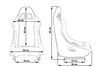 Fotel sportowy MONZA RACE PLUS Welur Blue