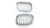Grill sportowy pojedyncze żeberka All Chrome BMW X5 E53 przed liftem 1999-2003