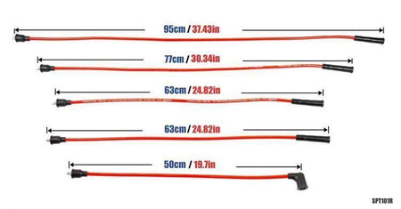 Przewody zapłonowe PowerTEC FORD SIERRA CAPRI ESCORT CORTINA 70-92 Niebieskie