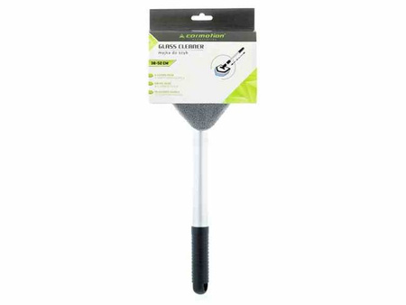 Myjka do szyb z mikrofibry, trójkątna, uchwyt aluminiowy teleskopowy 38 - 52 cm