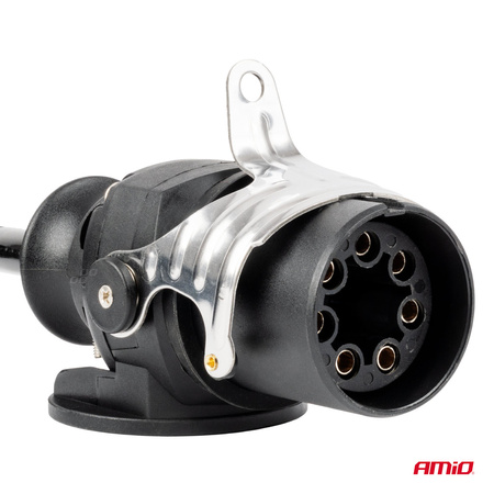 Przewód spiralny naczepy TIR 2x 7 PIN typ EBS 5m 24V AMIO-04383