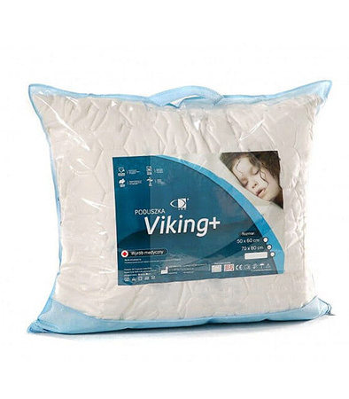 PODUSZKA VIKING 70 X 50 ANTYALERGICZNA MIĘKKA SPRĘŻYSTA KOMFORTOWA AKSAMITNA