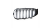 Grill sportowy podwójne żeberka Gloss Black  BMW 1 (F20, F21) Hatchback Facelift 2015-2019
