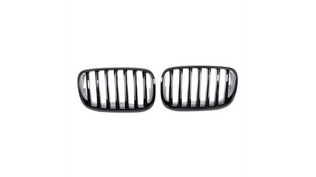 Grill sportowy pojedyncze żeberka Gloss Black BMW X6 E71 E72 X5 E70 2007-2013