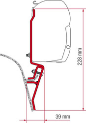 Adapter do markizy F45 Kit VW T3 - Fiamma