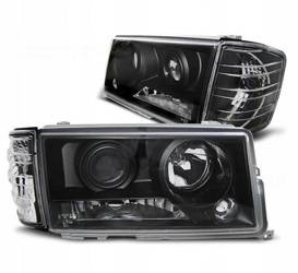 Lampy soczewkowe Mercedes W201/190 1982-1993 black
