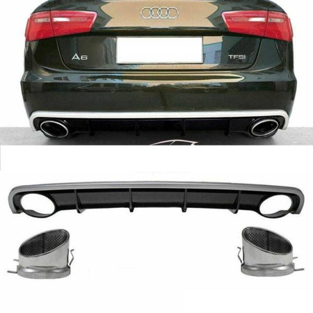 DYFUZOR AUDI A6 C7 11-14 SEDAN AVANT RS6 STYLE