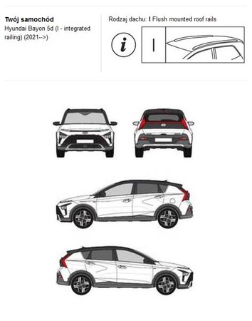 Bagażnik dachowy CRUZ AIRO FUSE DARK Hyundai Bayon