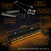 LED BAR Zestaw lamp oświetlenie LED w grill do FORD RANGER IV 2022-