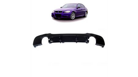 Tylny dyfuzor Gloss Black BMW 3 E90 E91 2004-2011