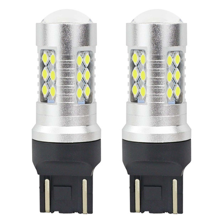 Żarówki LED CANBUS 3030 24SMD T20 7443 W21/5W White 12V 24V AMIO-02126