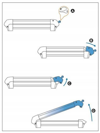 Uchwyt narciarski bagażnik na narty Ski Rack 6