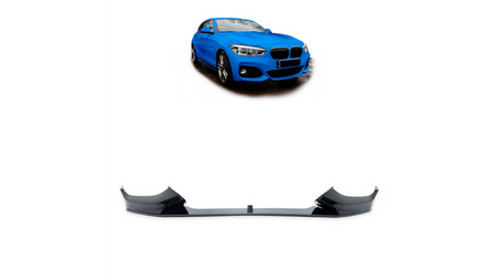Dokładka przedniego zderzaka Gloss Black  BMW 1 (F20, F21) Hatchback Facelift 2015-2019