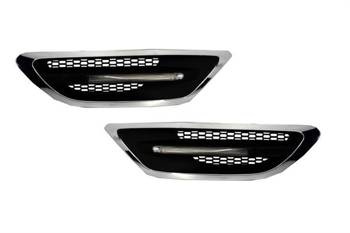 BOCZNE WLOTY Z KIERUNEK BMW F10 F11 LOOK M5 CZARNE