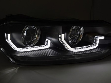 Reflektory lampy soczewkowe LED DRL VW Polo VI 2G (2017–2021)