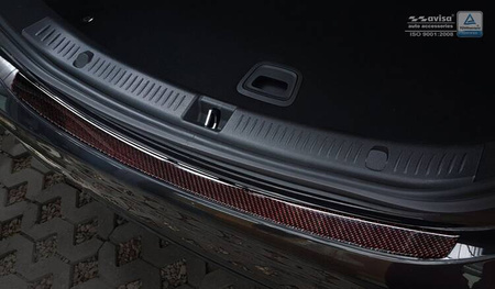 Nakładka na zderzak tylny do Mercedes klasa E W213 Carbon (czarno-czerwony)