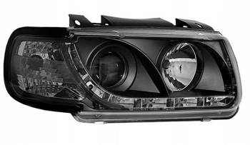 Reflektory przednie VW Polo 6N BLACK DAYLIGHT